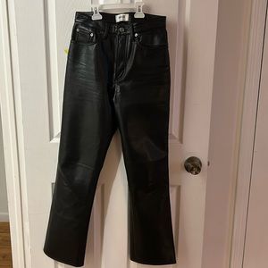 Agolde recycled leather pants size 27